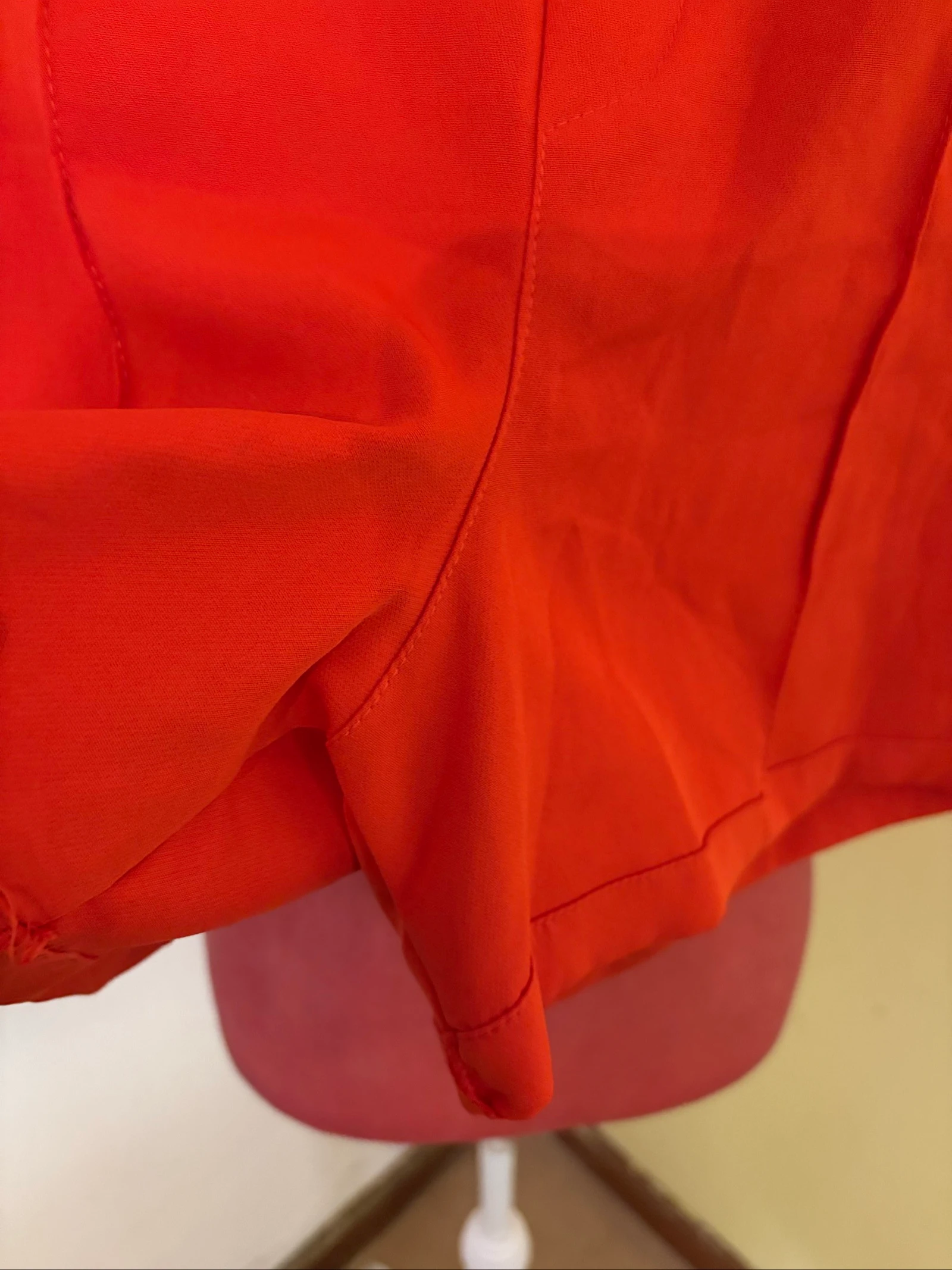 Short Alfaiataria Vermelho Coral - Cintura Alta  – photo 2